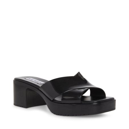 Black Steve Madden Harley Women's Mules | PH 1546MJF